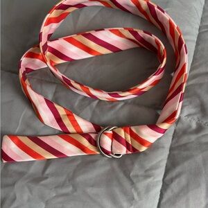 Striped Pink and Orange Women's Belt